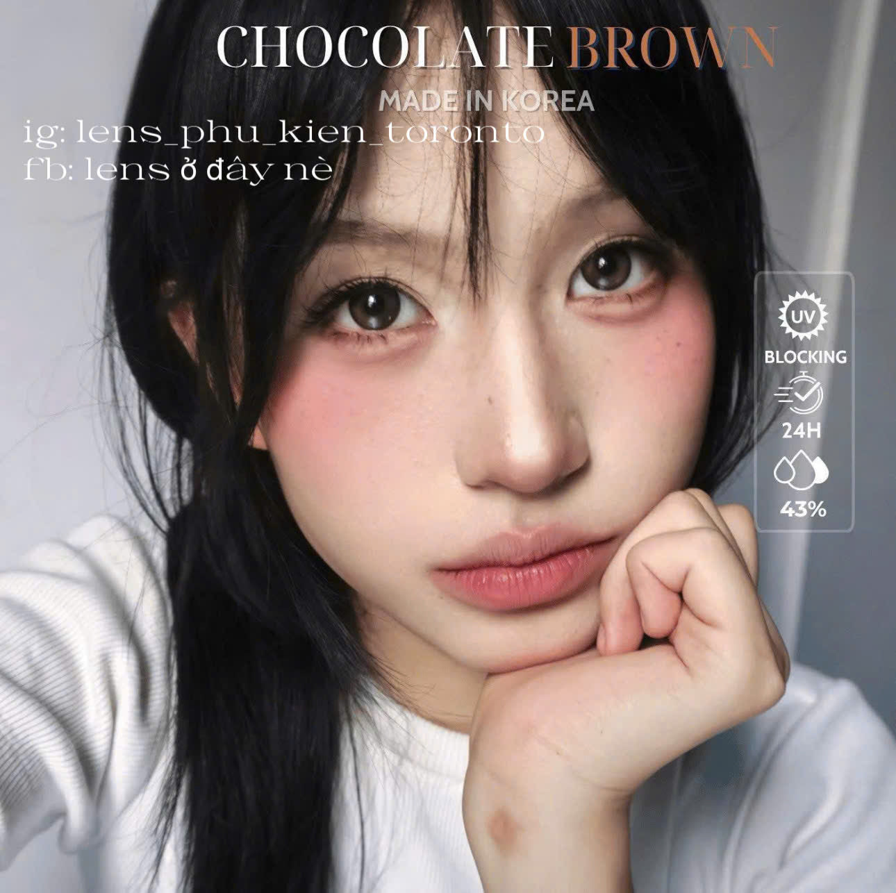 Contact Lens cao cấp - Chocolate Brown