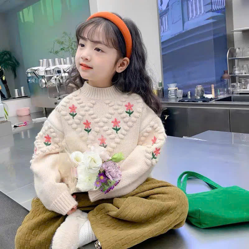 Áo len tay dài phong cách Giáng sinh cho bé