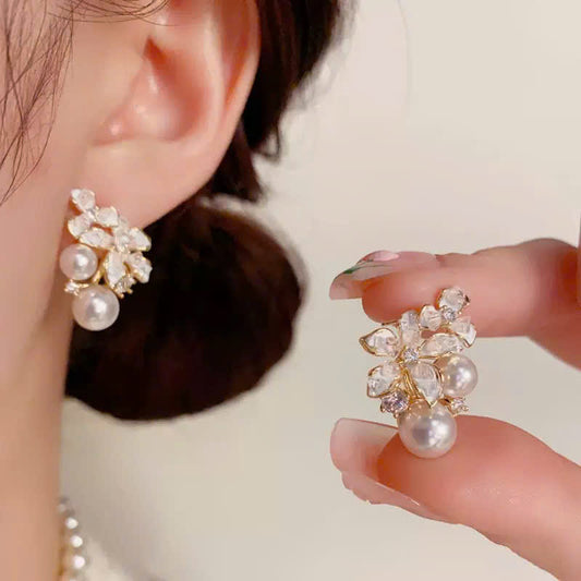 Khuyên tai thời trang chuôi bạc S925 không gây kích ứng