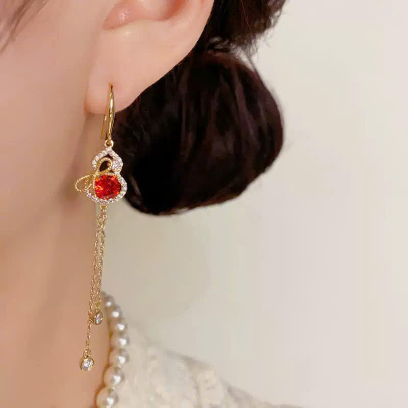 Khuyên tai thời trang chuôi bạc S925 không gây kích ứng