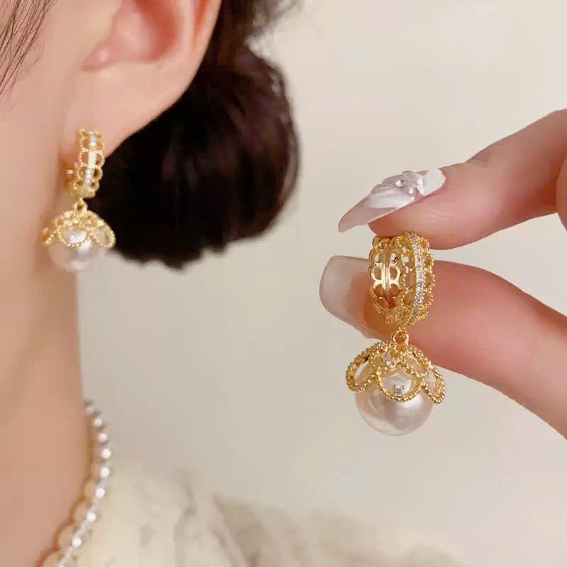 Khuyên tai thời trang chuôi bạc S925 không gây kích ứng