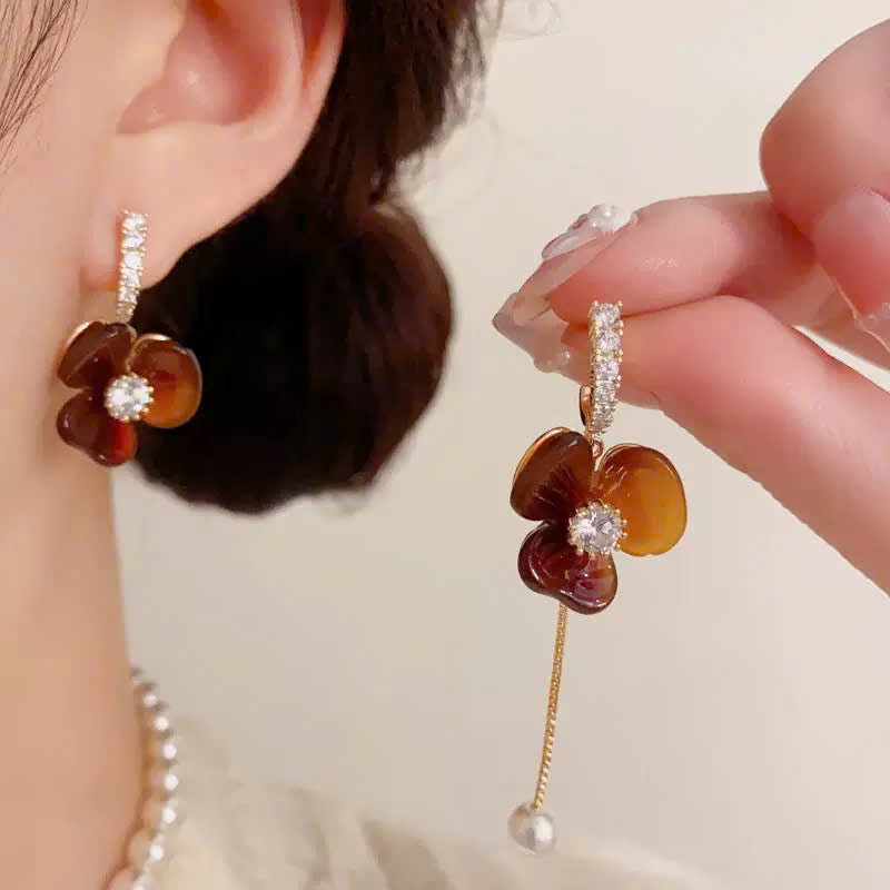 Khuyên tai thời trang chuôi bạc S925 không gây kích ứng