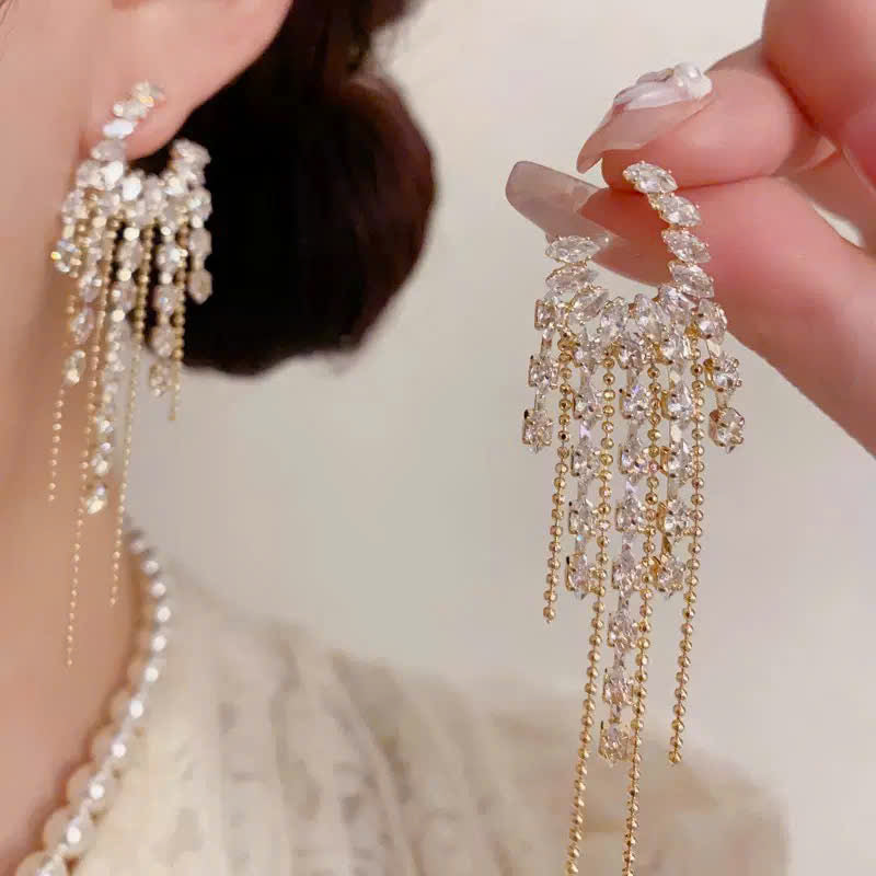 Khuyên tai thời trang chuôi bạc S925 không gây kích ứng