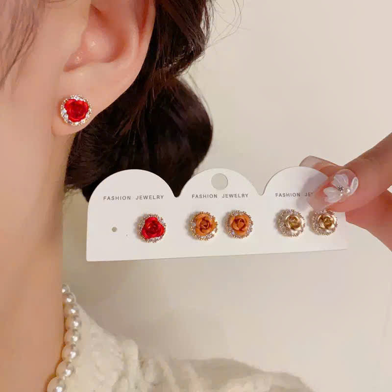 Khuyên tai thời trang chuôi bạc S925 không gây kích ứng