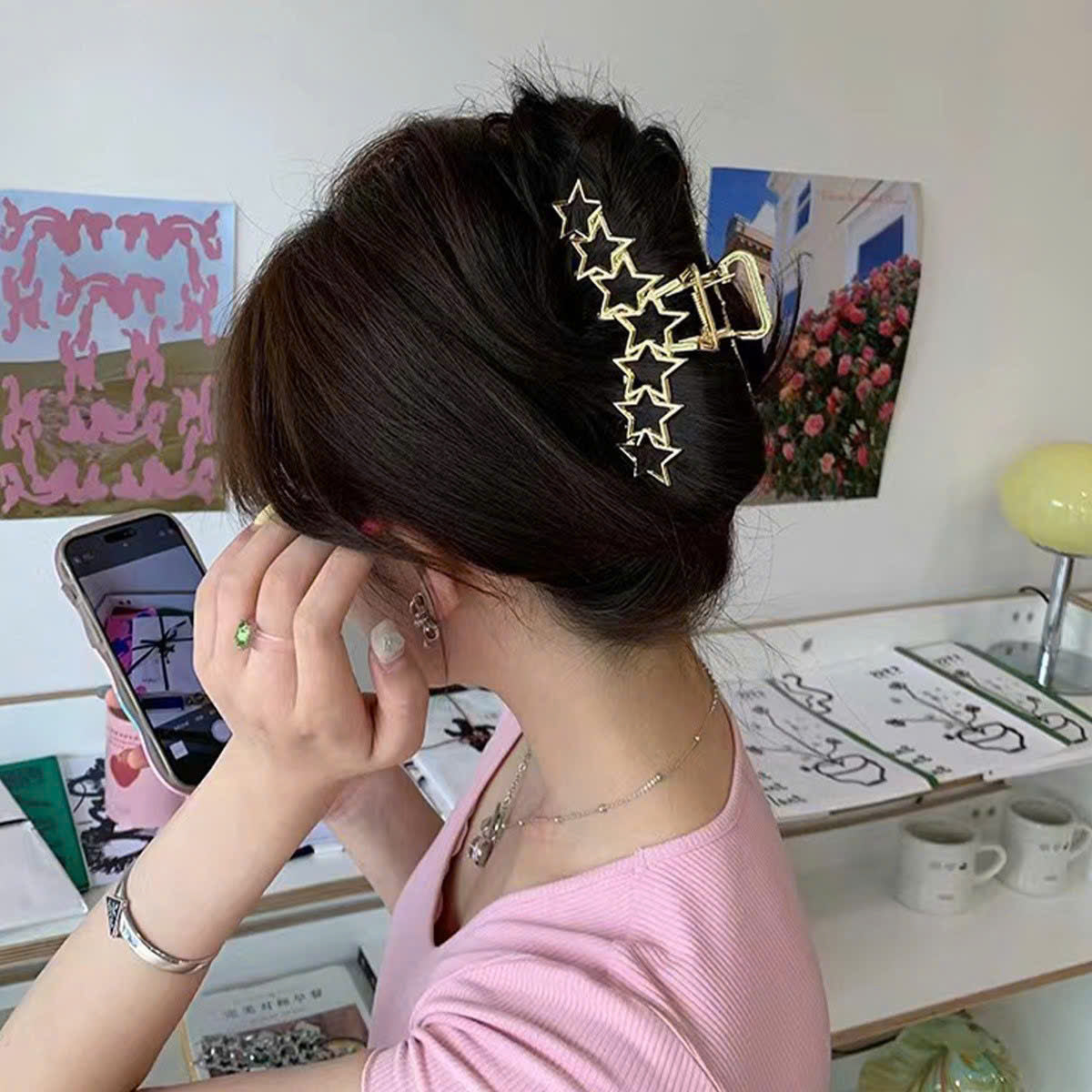 Kẹp tóc càng cua kim loại nhiều kiểu dáng