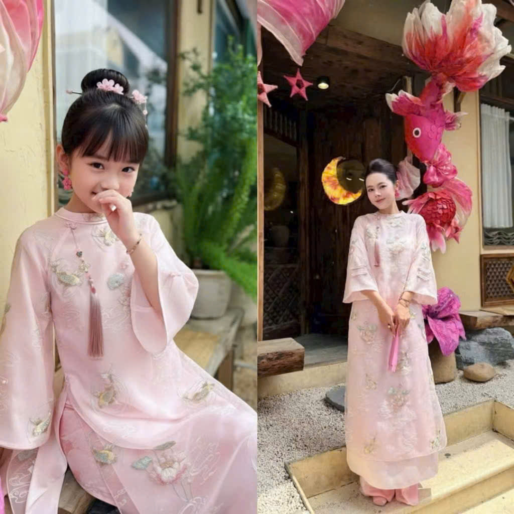 Tổng hợp áo dài Tết cho bé gái đủ kiểu dáng