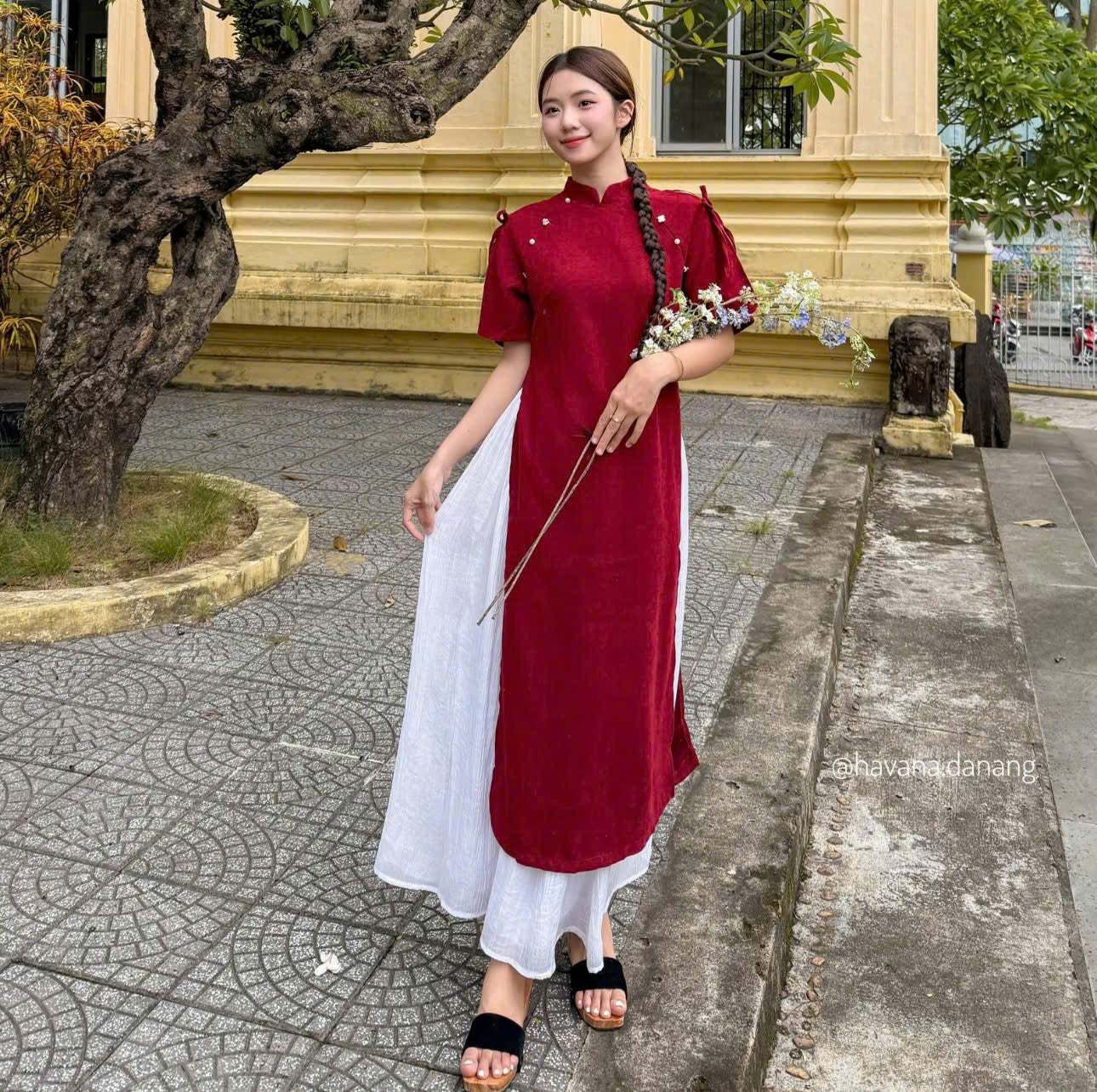Bộ sưu tập áo dài cho nàng gu dễ thương cách tân Havana.danang