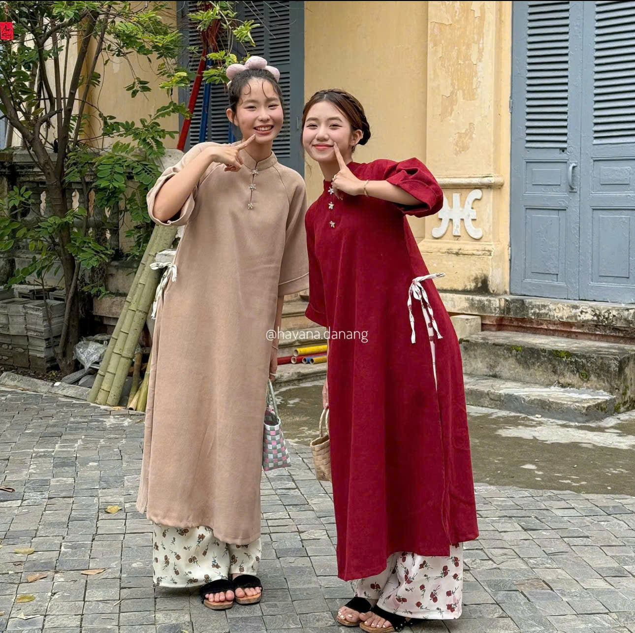 Bộ sưu tập áo dài cho nàng gu dễ thương cách tân Havana.danang