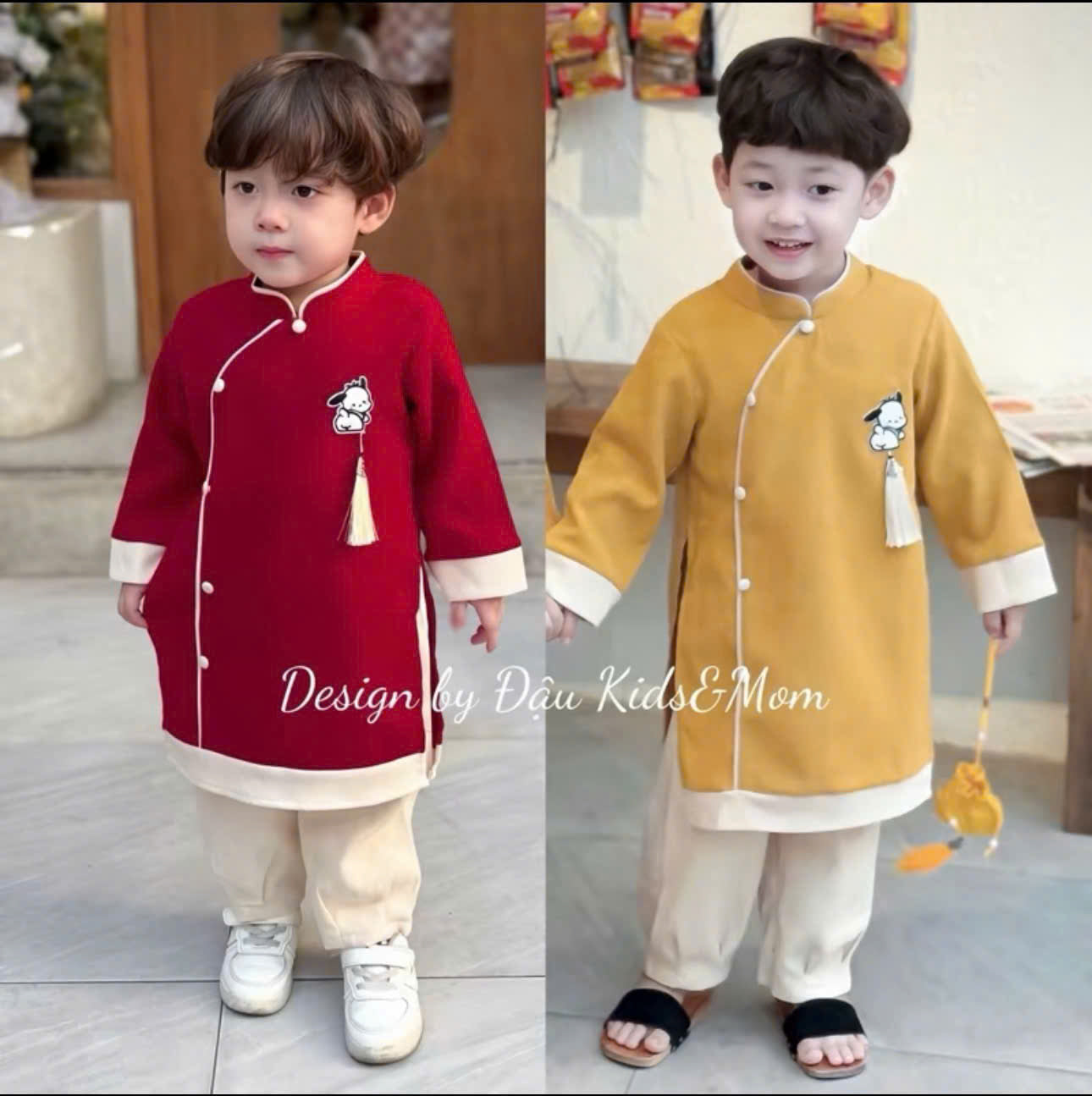 Bộ sưu tập áo dài cho bé trai, bé gái và mẹ