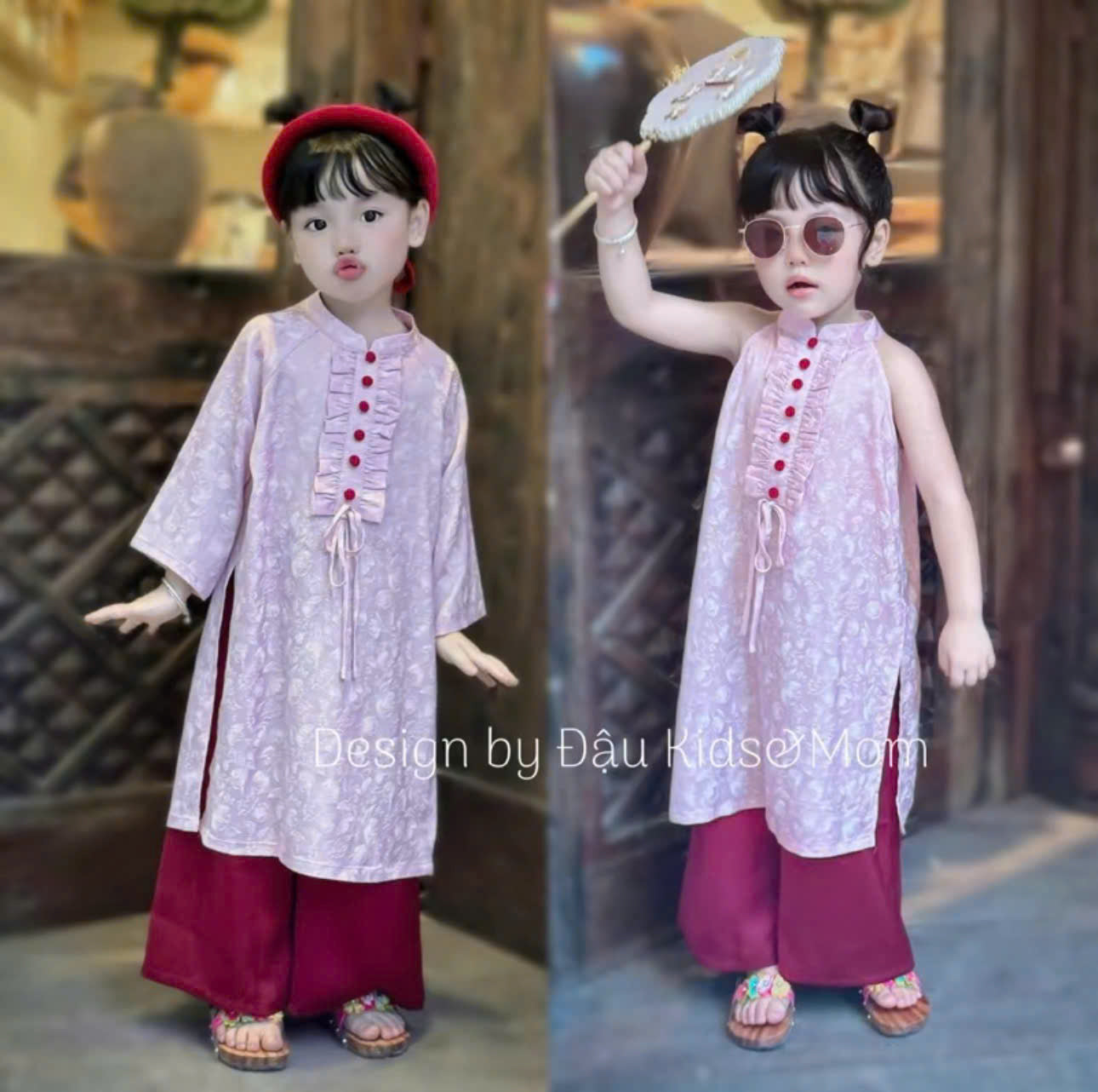 Bộ sưu tập áo dài cho bé trai, bé gái và mẹ