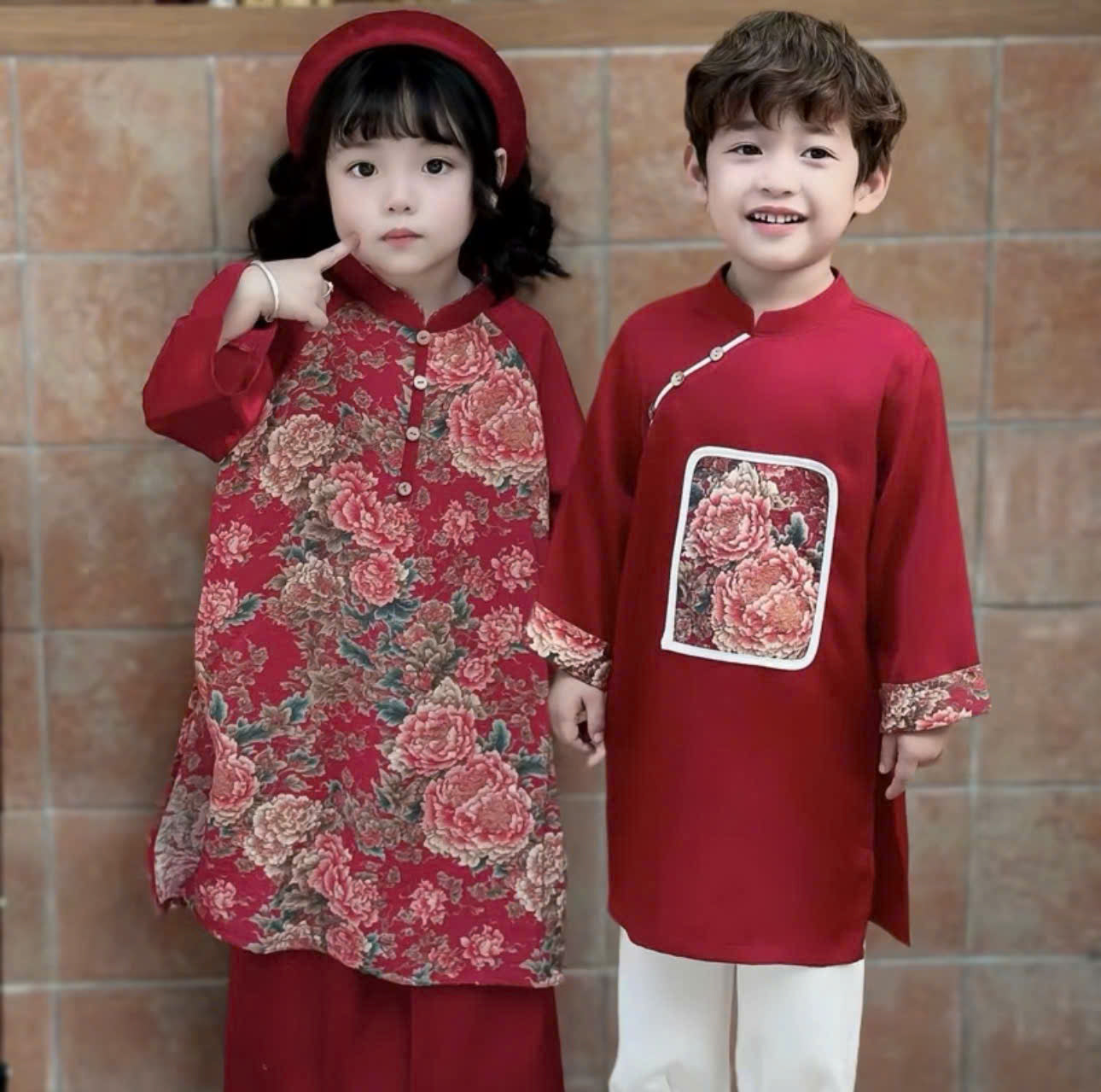 Bộ sưu tập áo dài cho bé trai, bé gái và mẹ