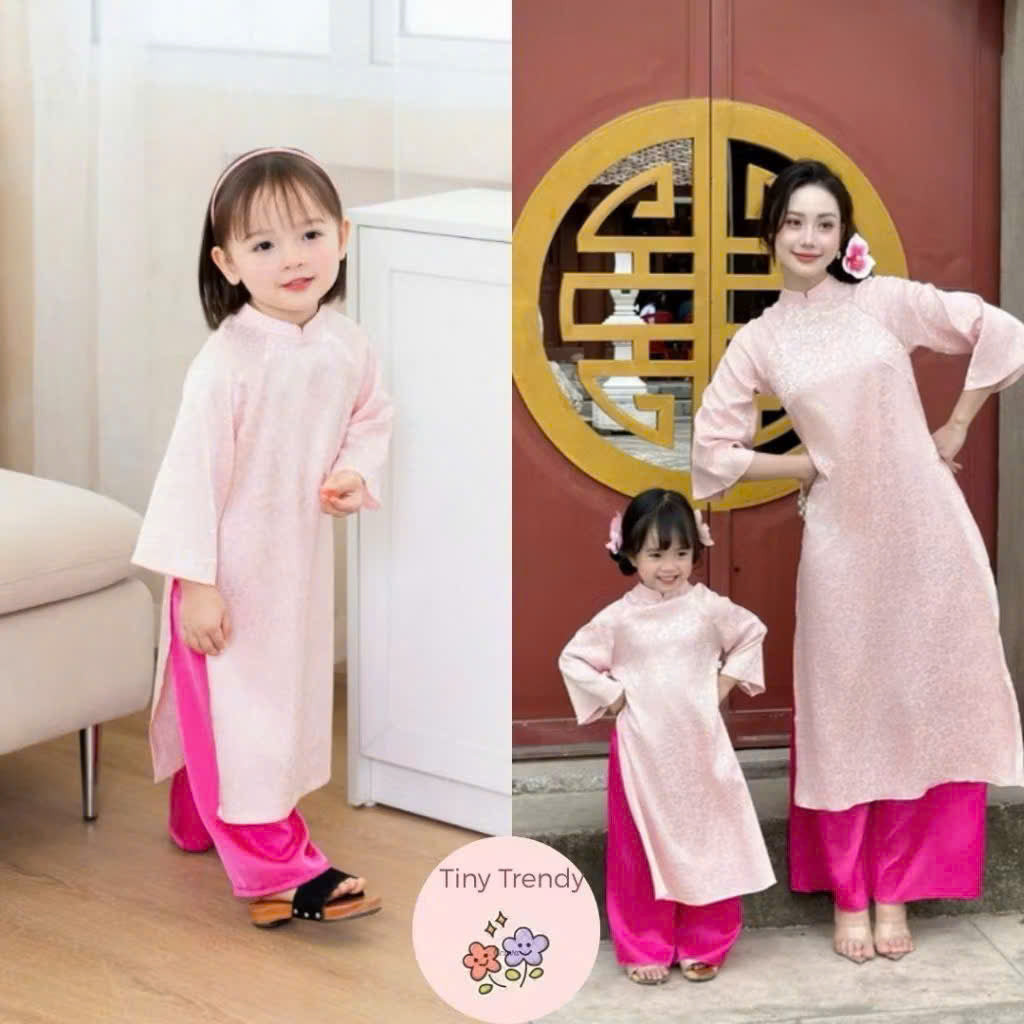 Bộ sưu tập áo dài cho bé trai, bé gái và mẹ