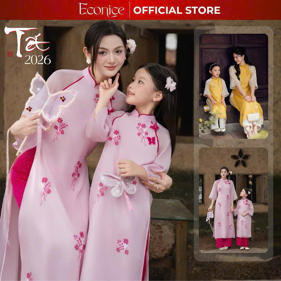 Bộ sưu tập áo dài cho bé trai, bé gái và mẹ