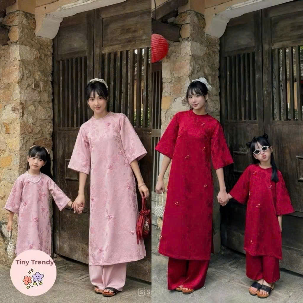 Bộ sưu tập áo dài cho bé trai, bé gái và mẹ