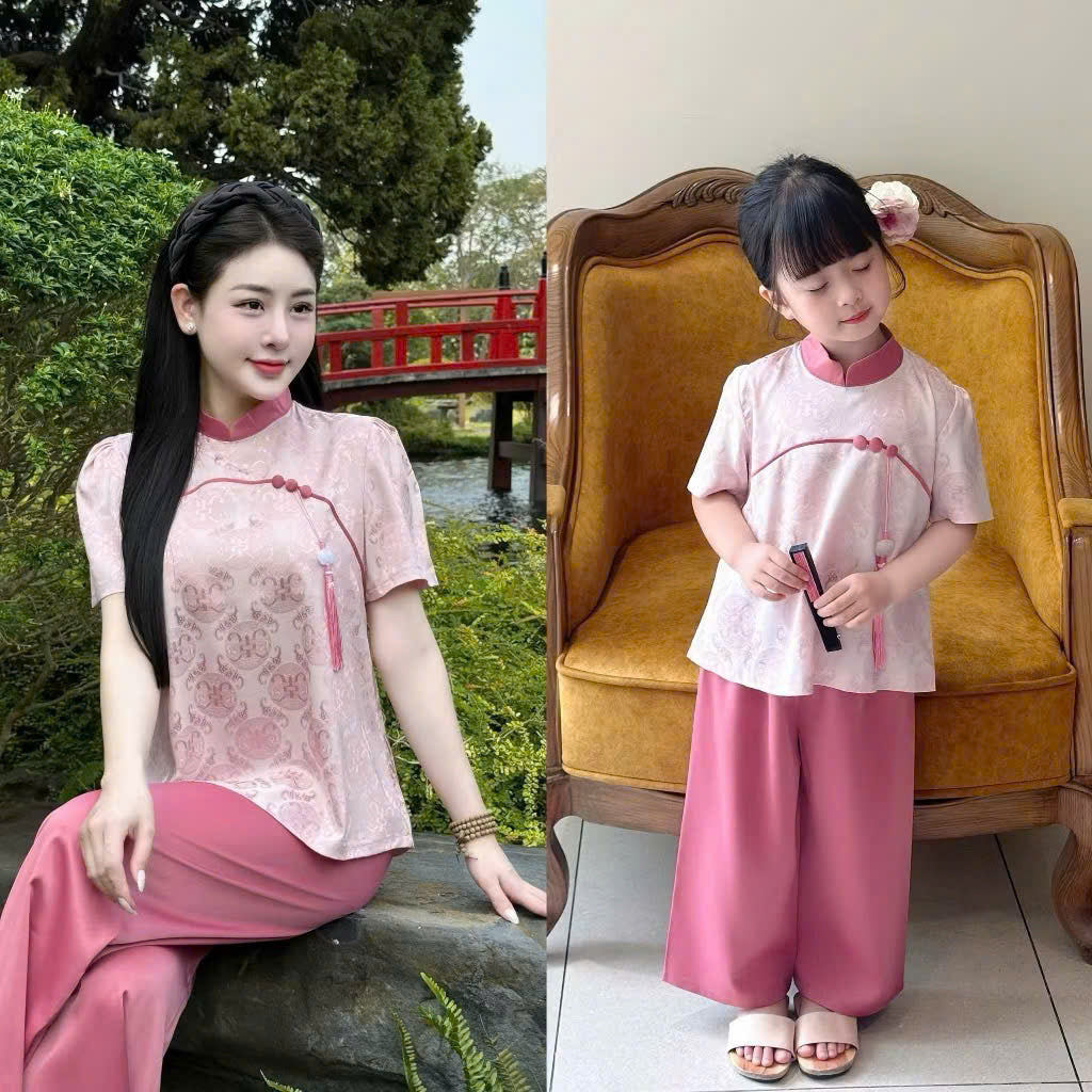 Bộ sưu tập áo dài cho bé trai, bé gái và mẹ