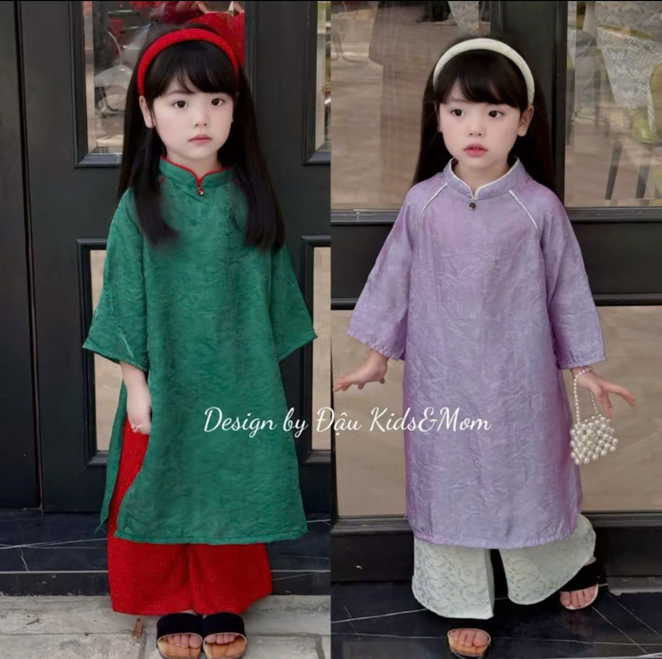 Bộ sưu tập áo dài cho bé trai, bé gái và mẹ