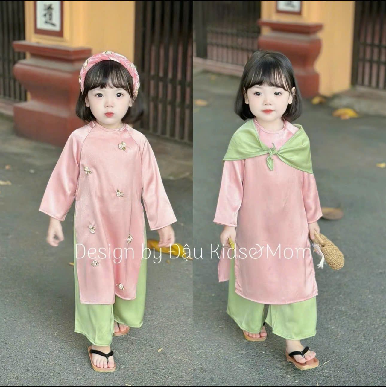 Bộ sưu tập áo dài cho bé trai, bé gái và mẹ