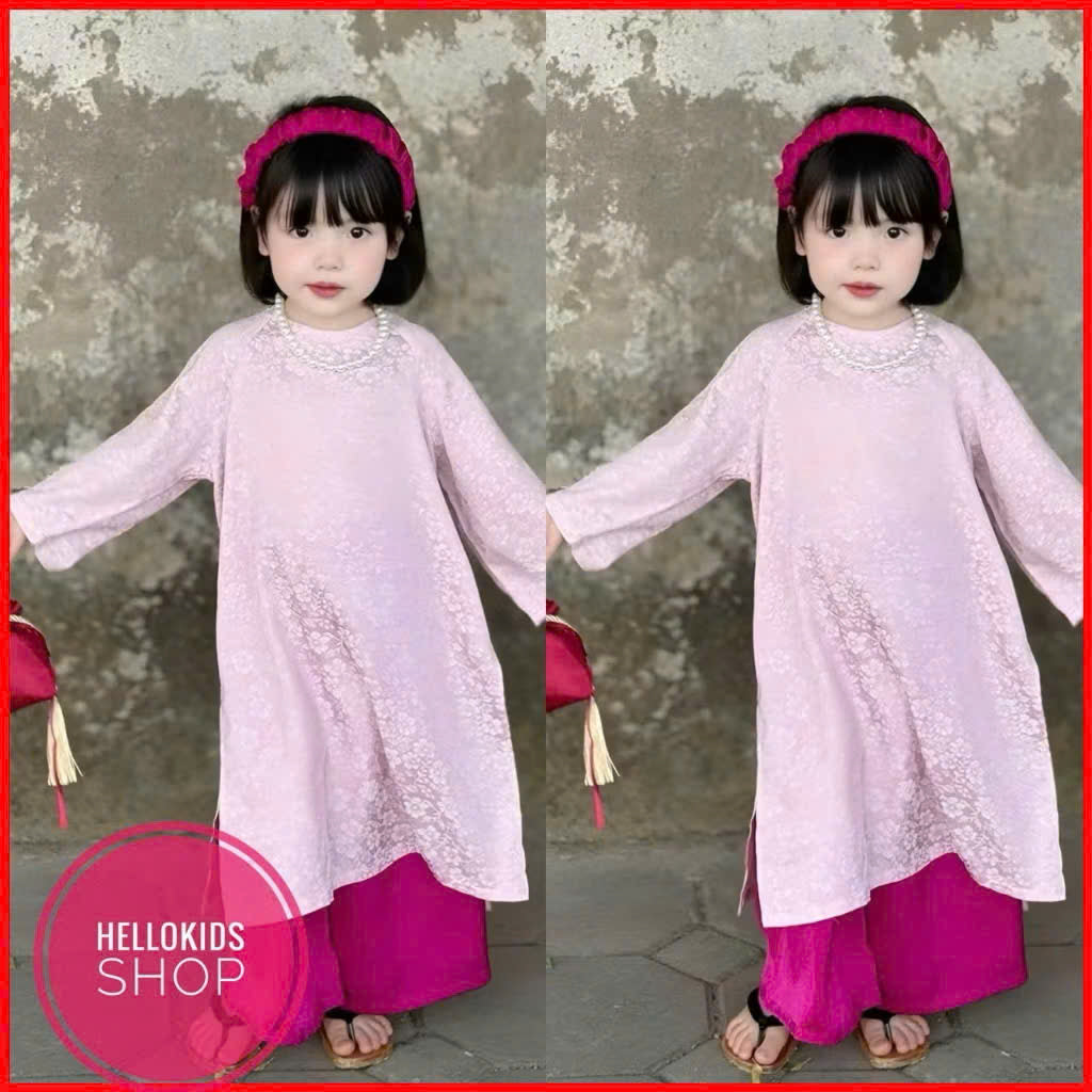 Bộ sưu tập áo dài Tết cho bé trai, bé gái