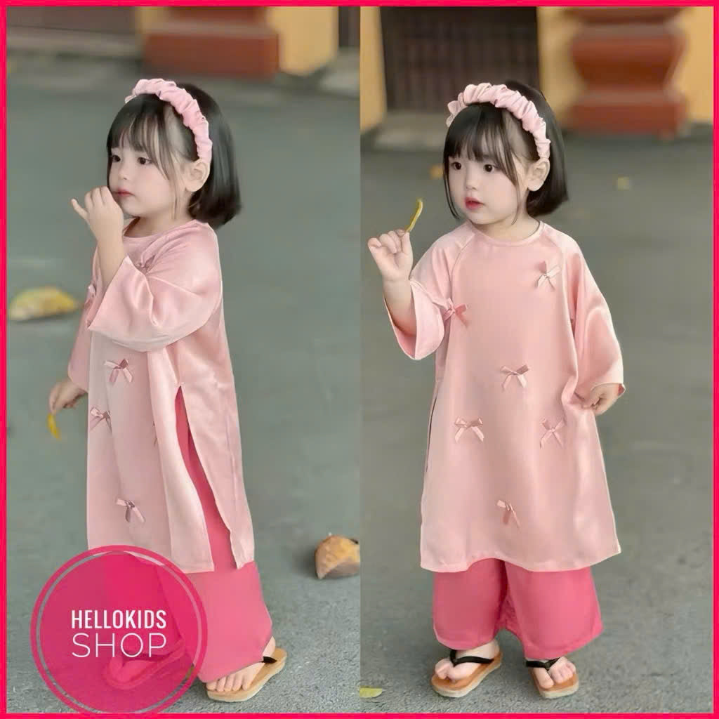 Bộ sưu tập áo dài Tết cho bé trai, bé gái