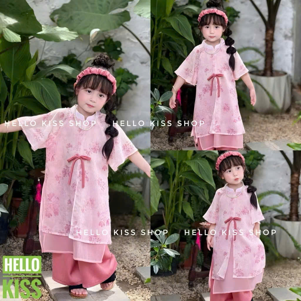 Bộ sưu tập áo dài Tết cho bé trai, bé gái
