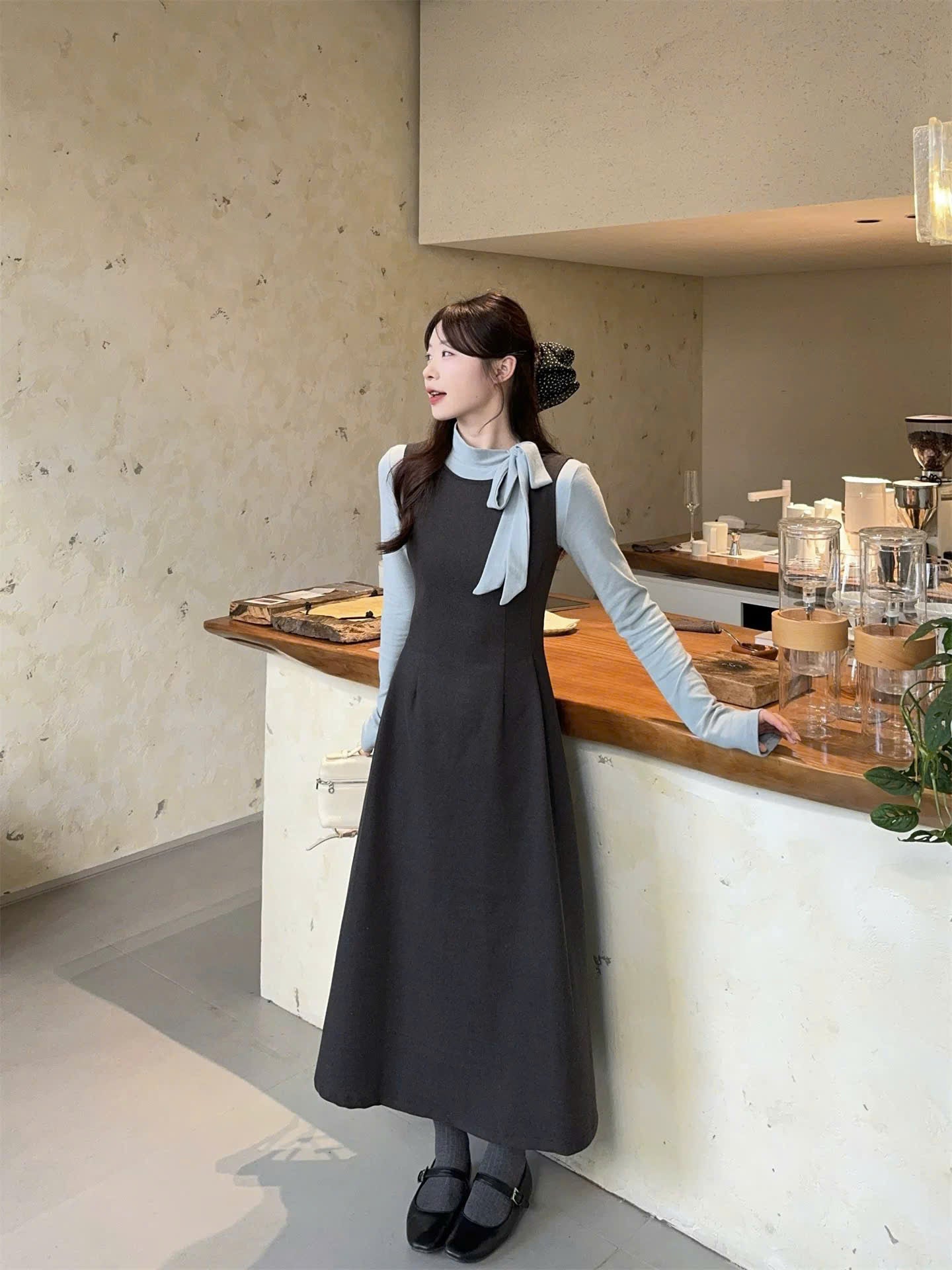 Đầm dày mùa đông cho nàng trendy