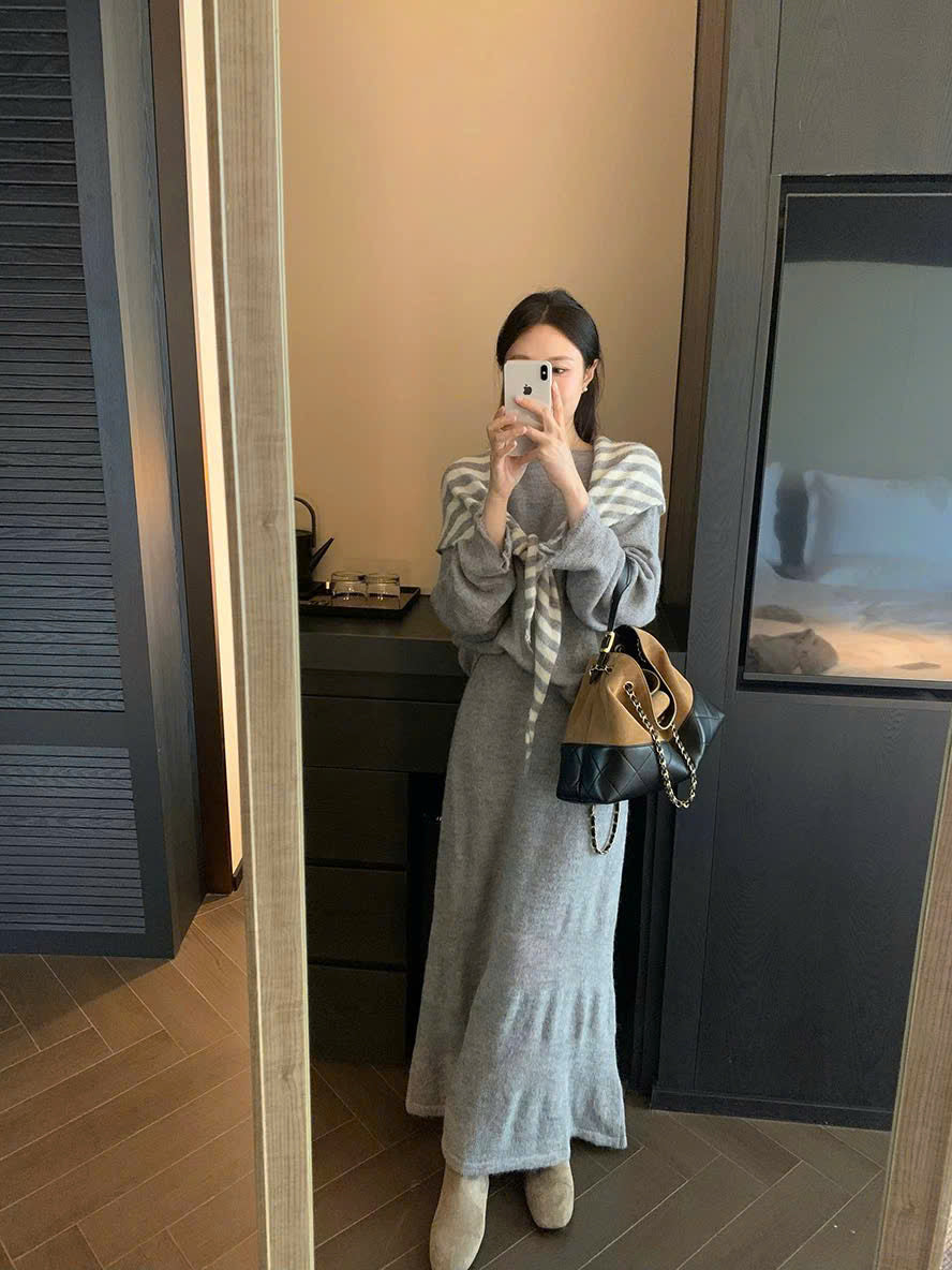 Đầm dày mùa đông cho nàng trendy