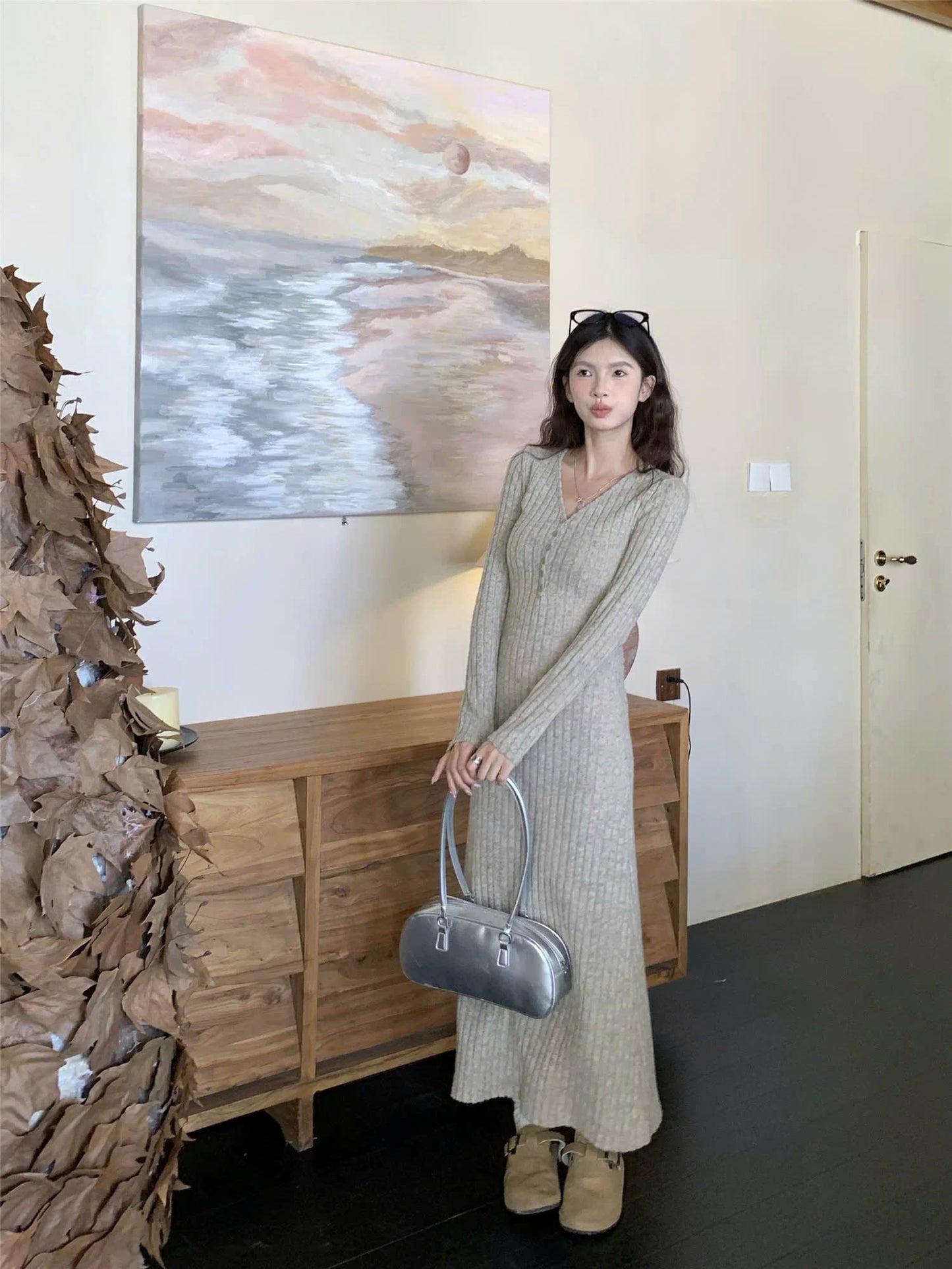 Đầm dày mùa đông cho nàng trendy