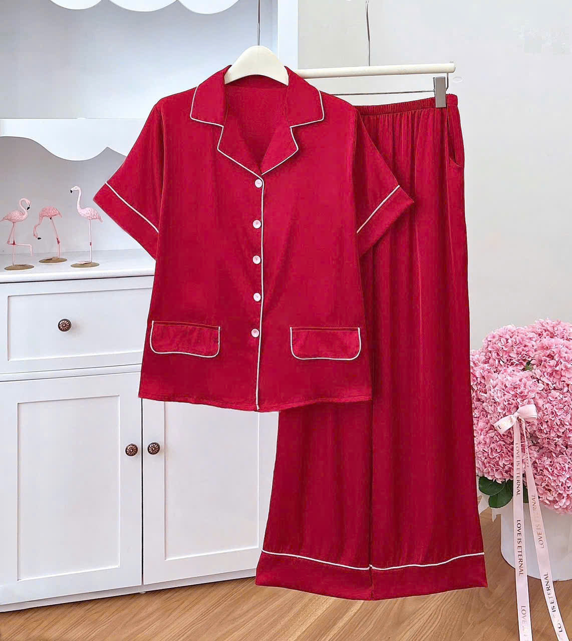 Bộ sưu tập pijama cao cấp áo tay ngắn quần dài latin