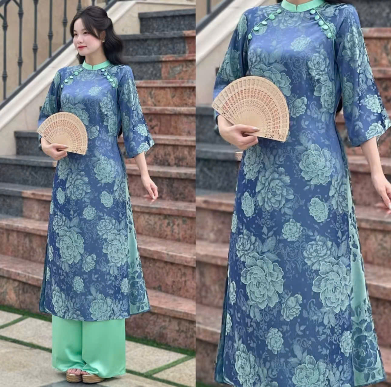 Tổng hợp các mẫu áo dài nữ form suông cho Tết Bính Ngọ