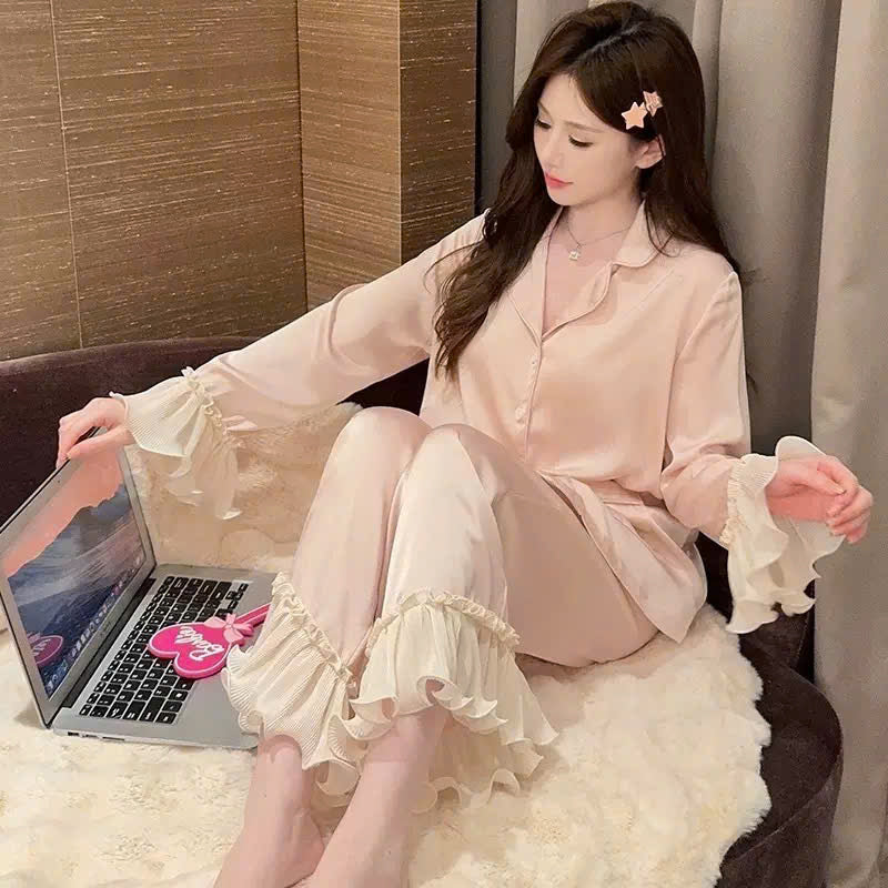 Pijama TDQD tay voan đủ màu cực xinh xắn