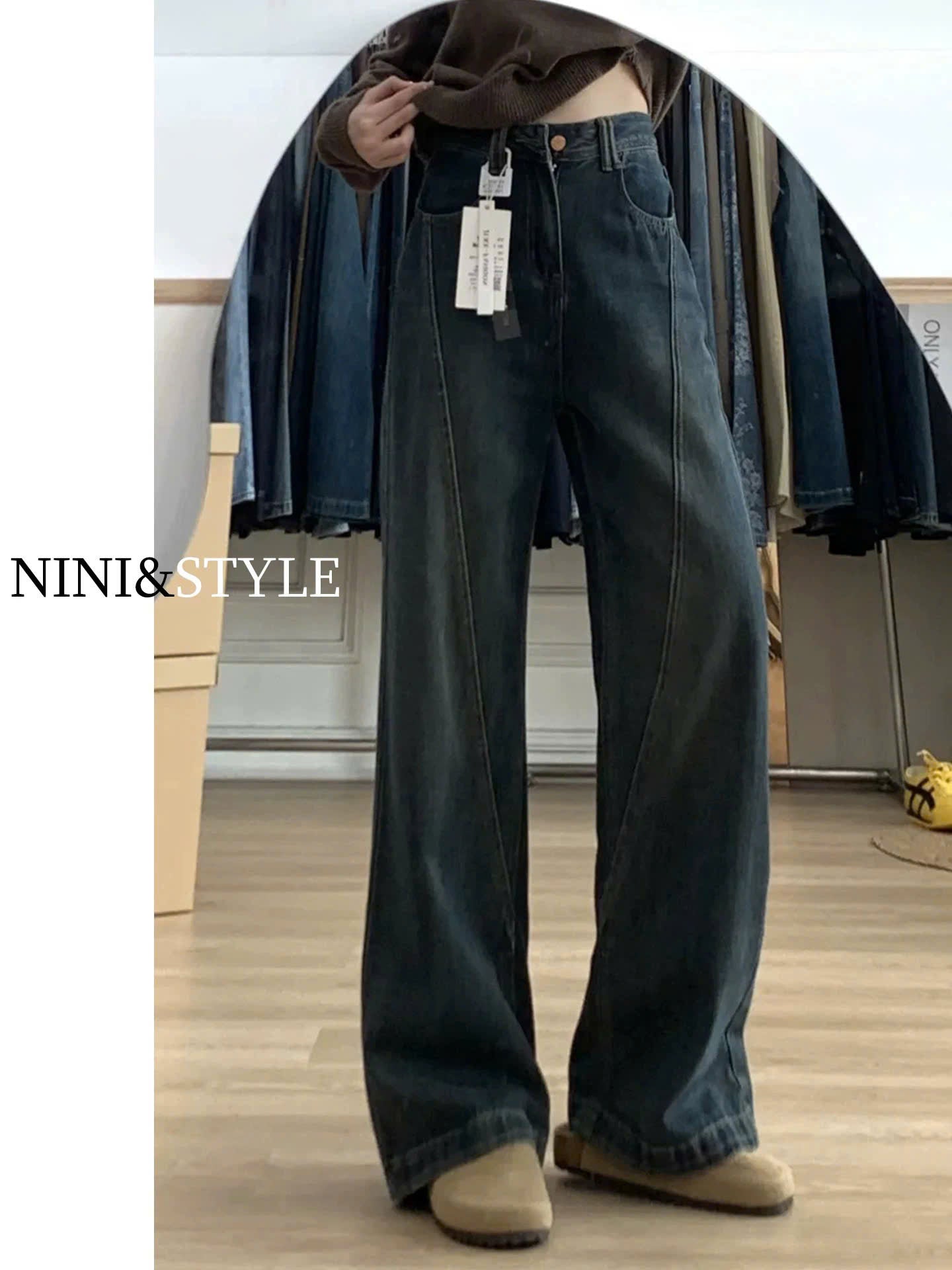 Jeans  trendy che khuyết điểm toàn mẫu hot