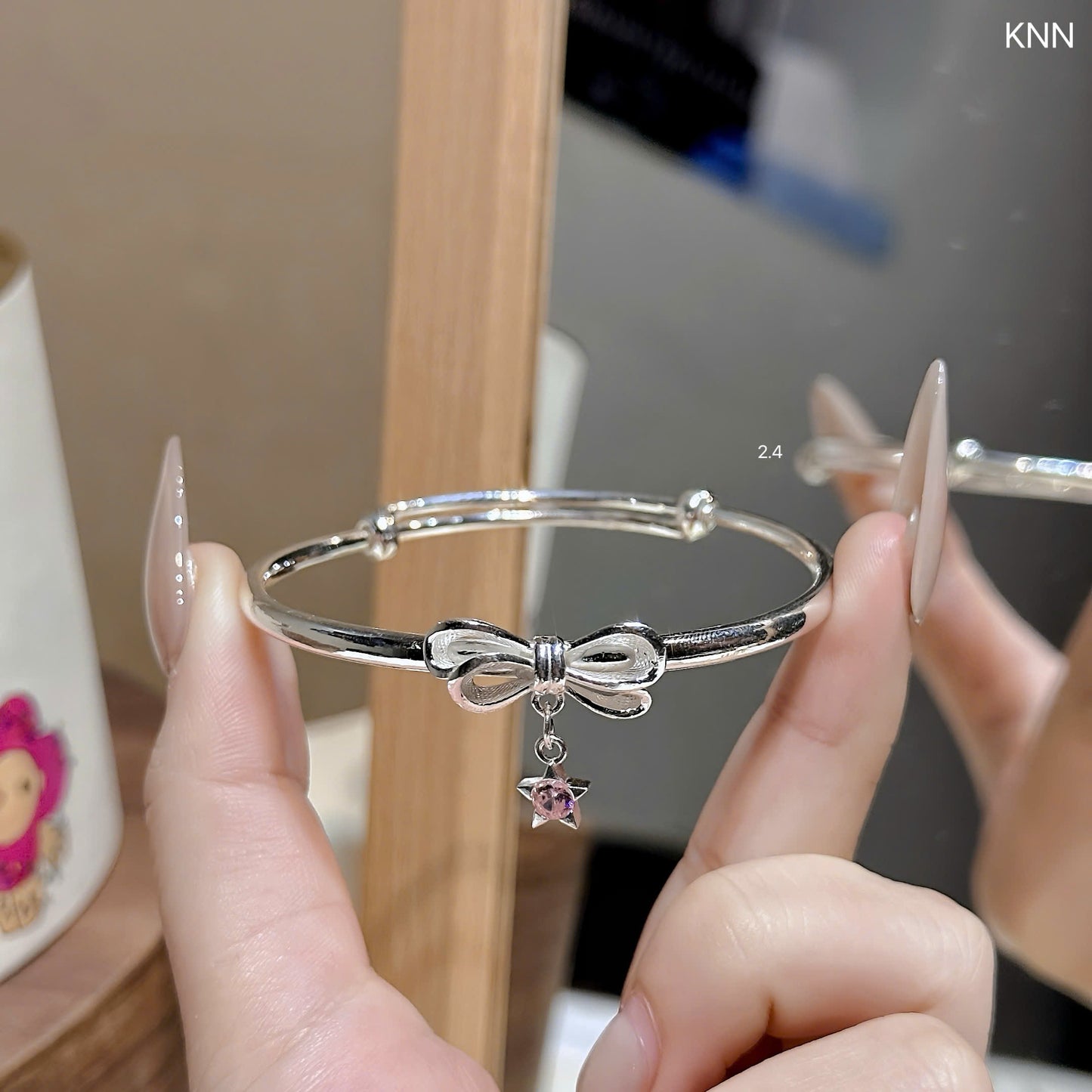 Vòng tay bạc đặc siêu sáng