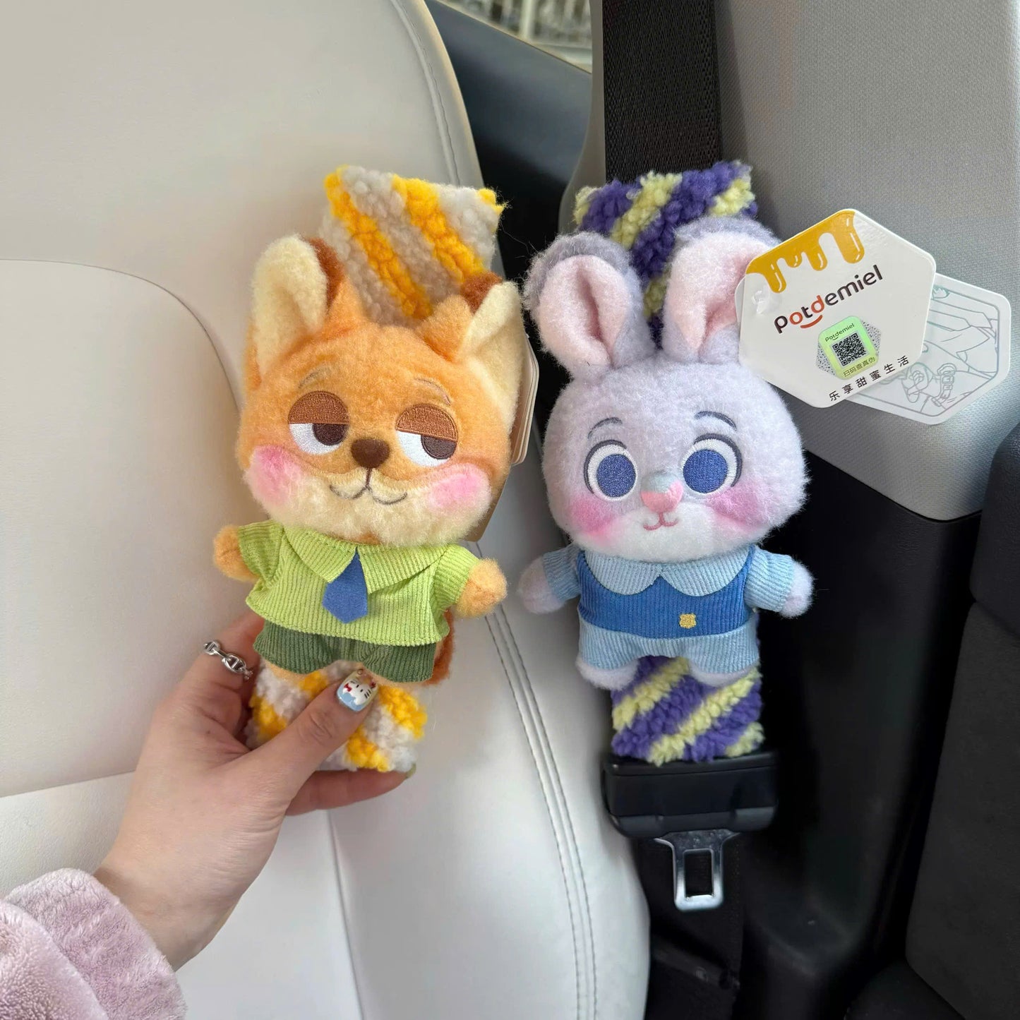 Bọc seat belt gấu bông mẫu mới