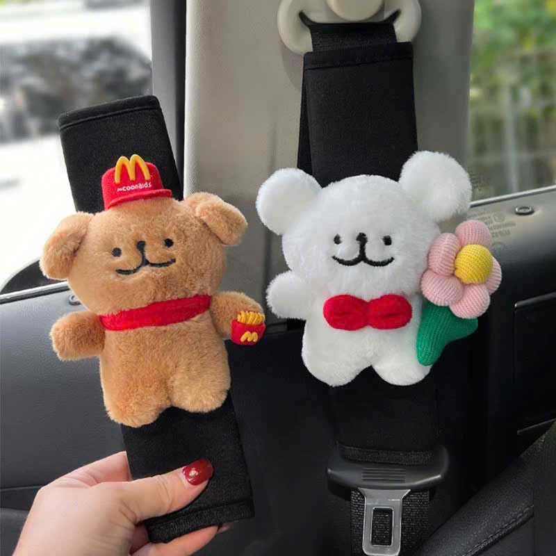 Bọc seat belt gấu bông mẫu mới