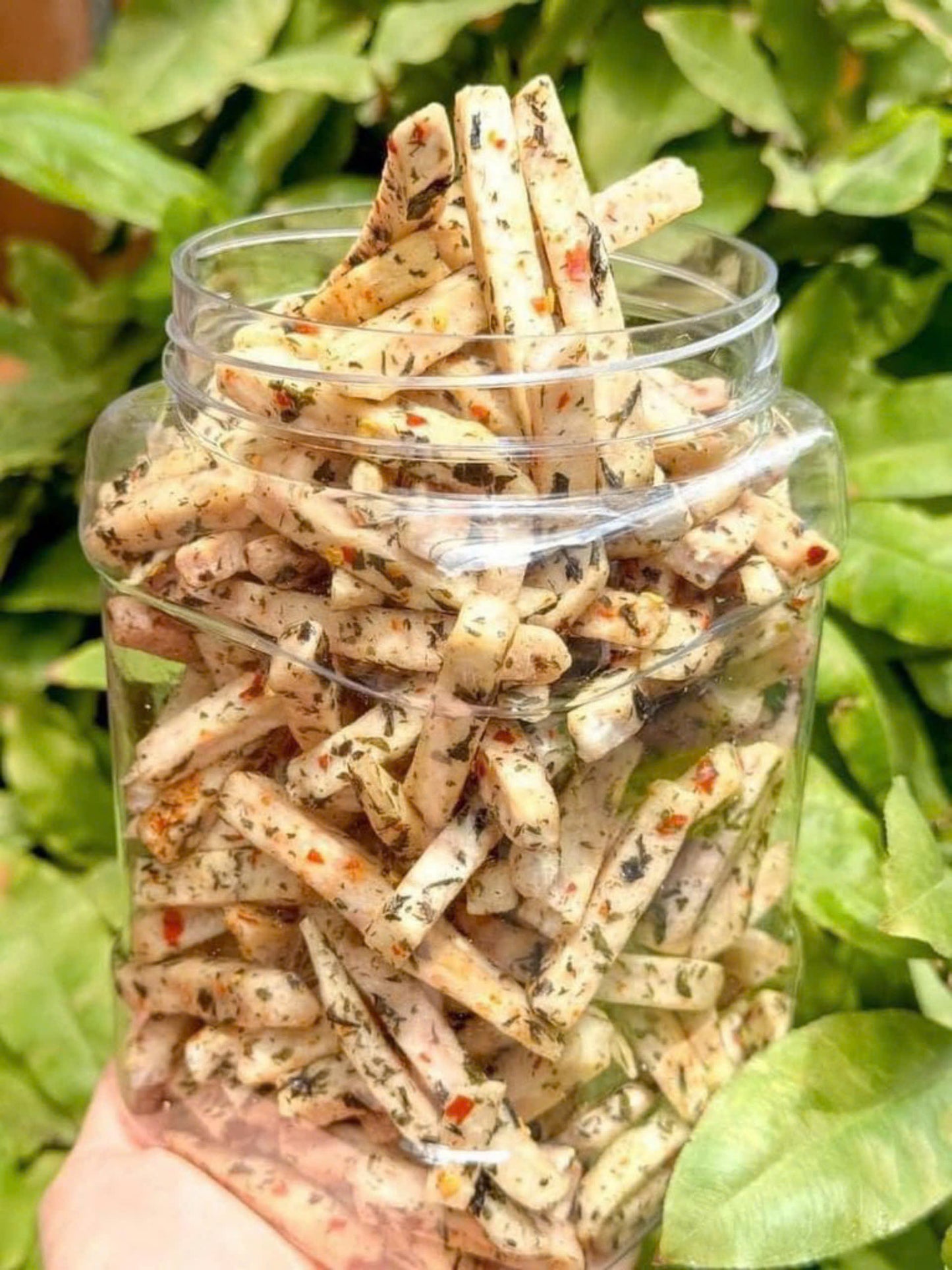 Khoai sấy mắm hành món ngon tuổi thơ