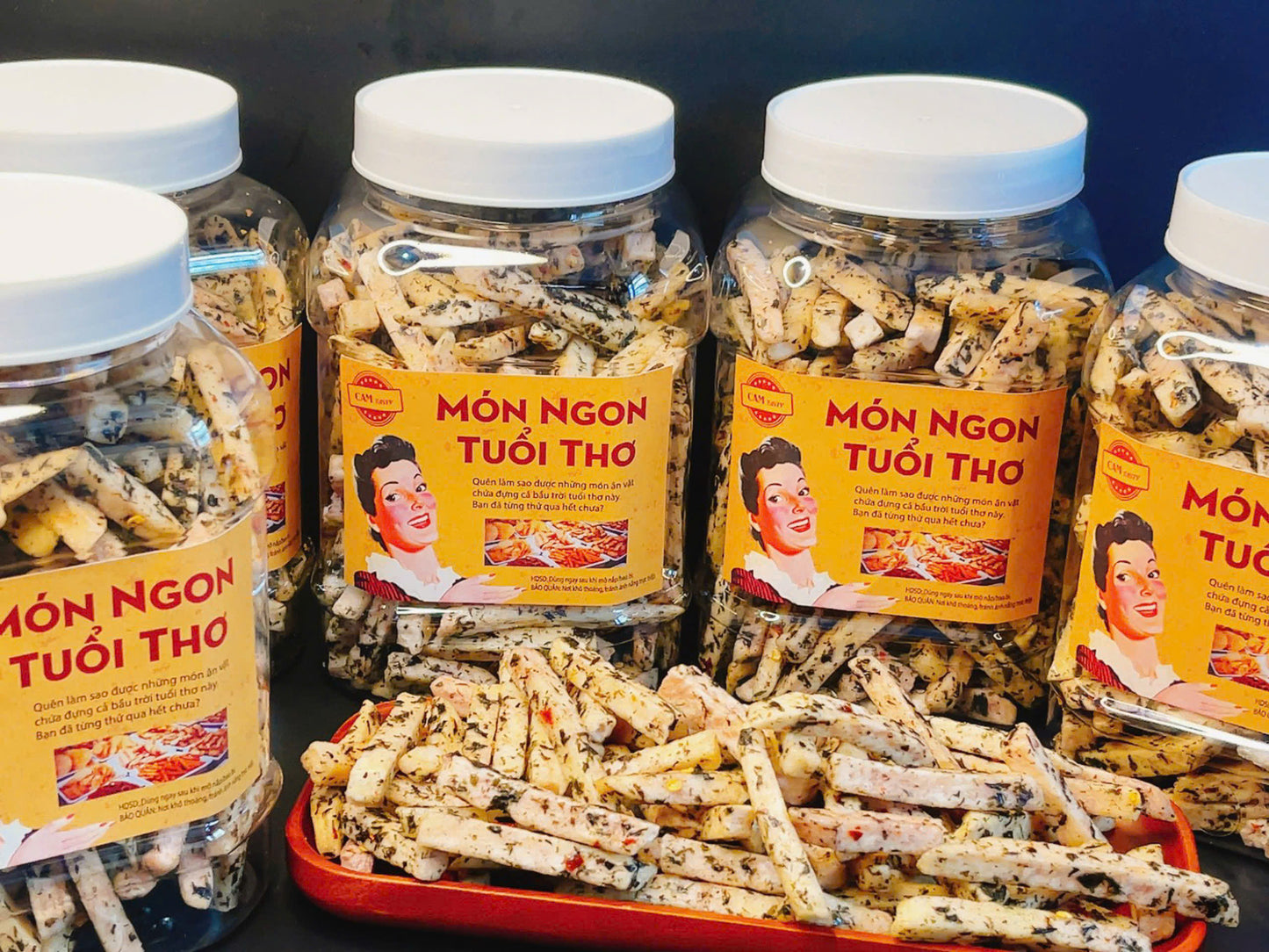 Khoai sấy mắm hành món ngon tuổi thơ