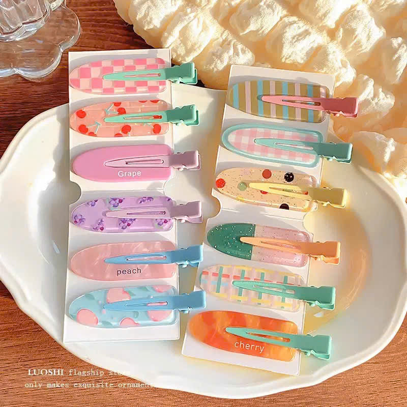 Kẹp tóc cute gọn mái không cấn tóc
