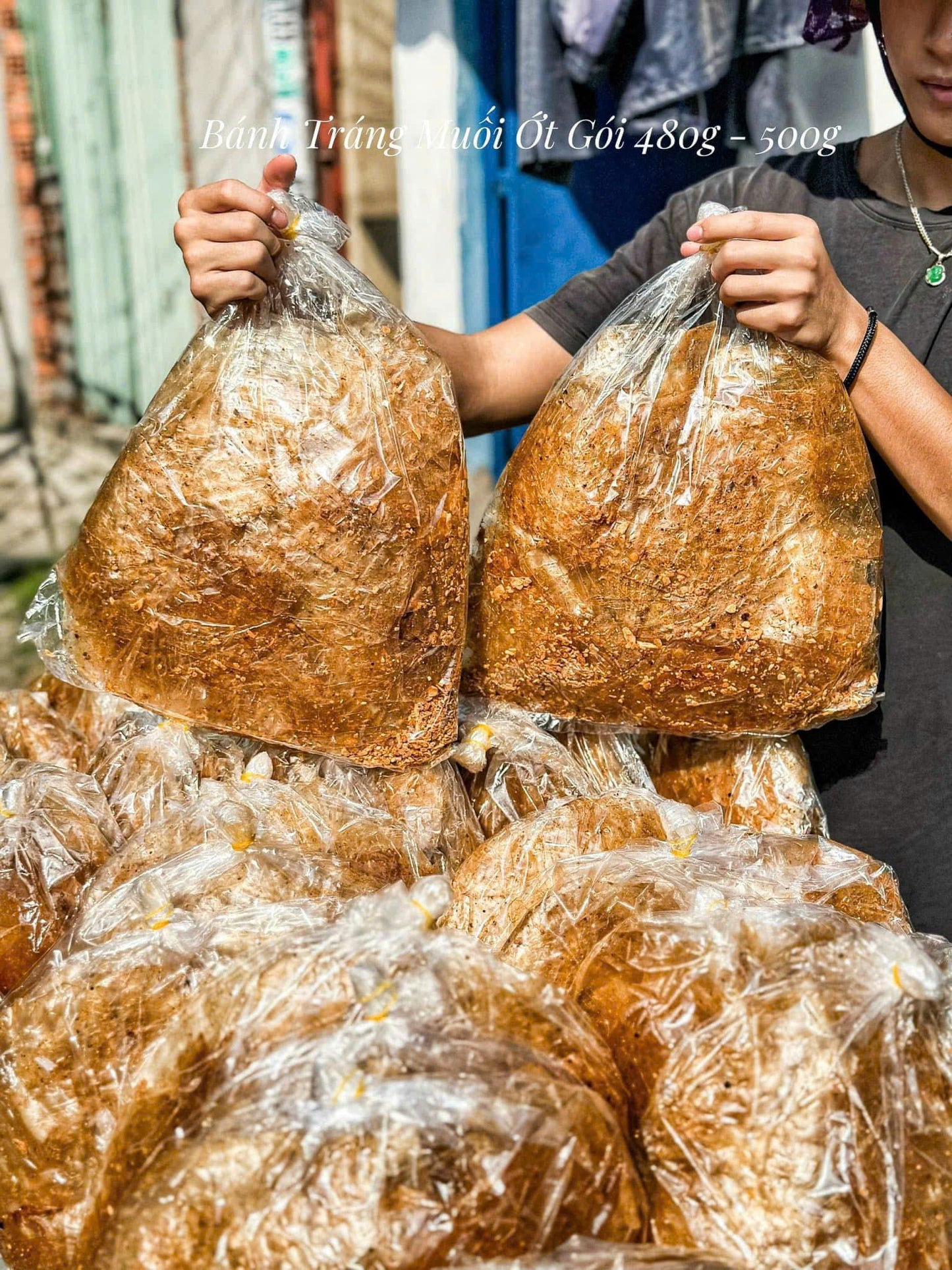 Bánh tráng muối ớt hiểm - Bánh tráng xì ke