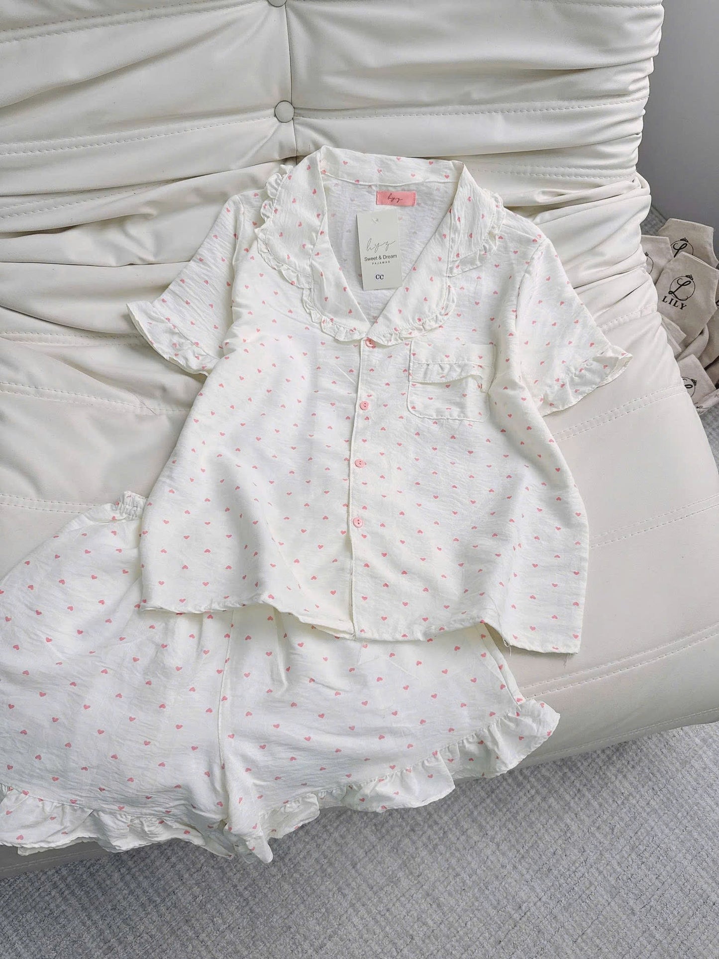 Bộ đùi ngủ mềm lily hoạ tiết siêu cute