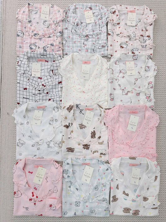 Bộ đùi ngủ mềm lily hoạ tiết siêu cute