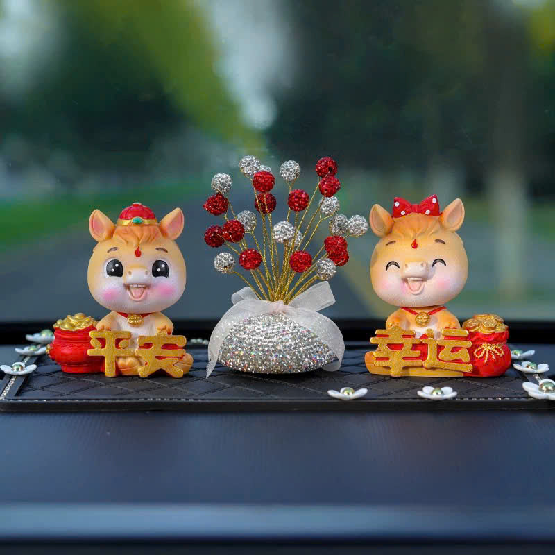 Set trang trí xe 2026 chủ đề Bính Ngọ