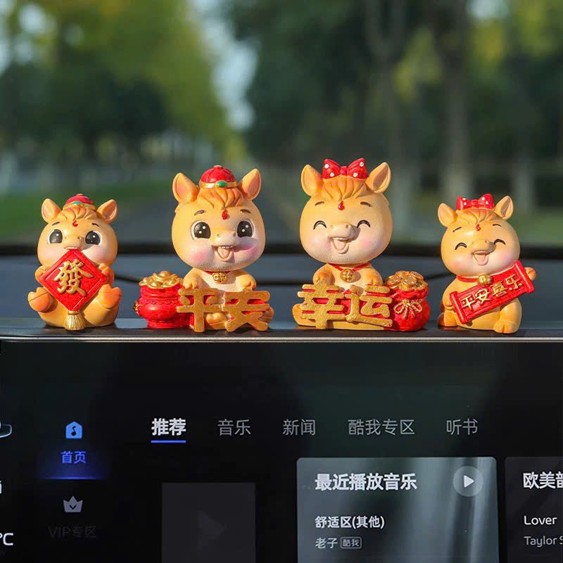 Set trang trí xe 2026 chủ đề Bính Ngọ