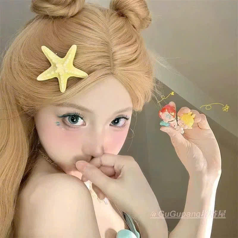 Kẹp tóc hợp đi biển