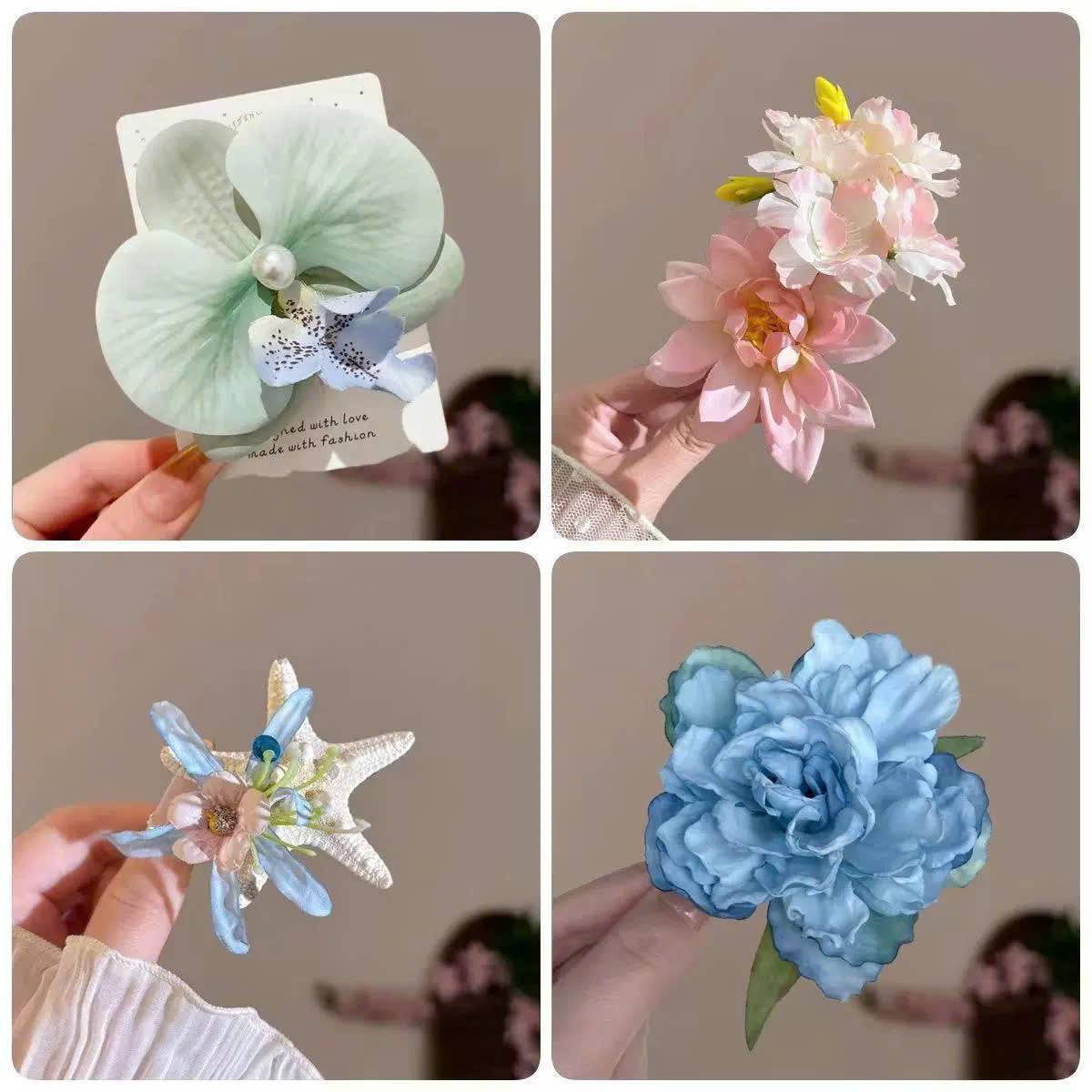 Kẹp tóc hợp đi biển