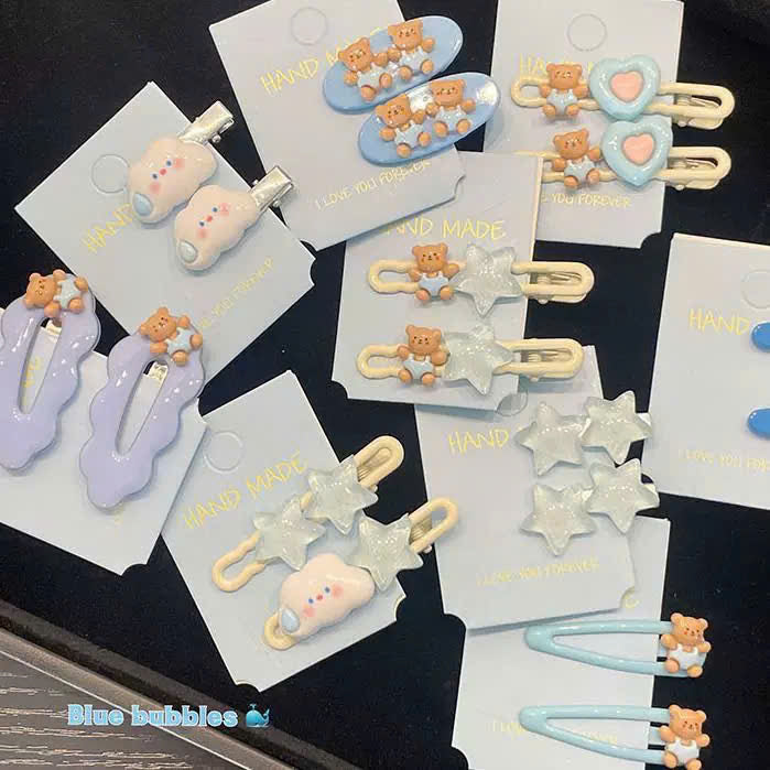 Set kẹp nhiều mẫu cho gọn tóc thay đổi mỗi ngày