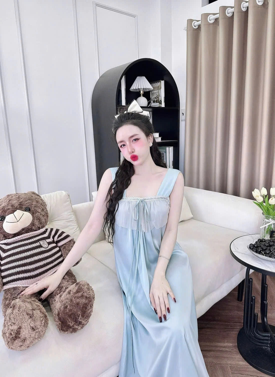 Mới về đồ ngủ chất lụa latin xịn xò quen thuộc mặc cực thích