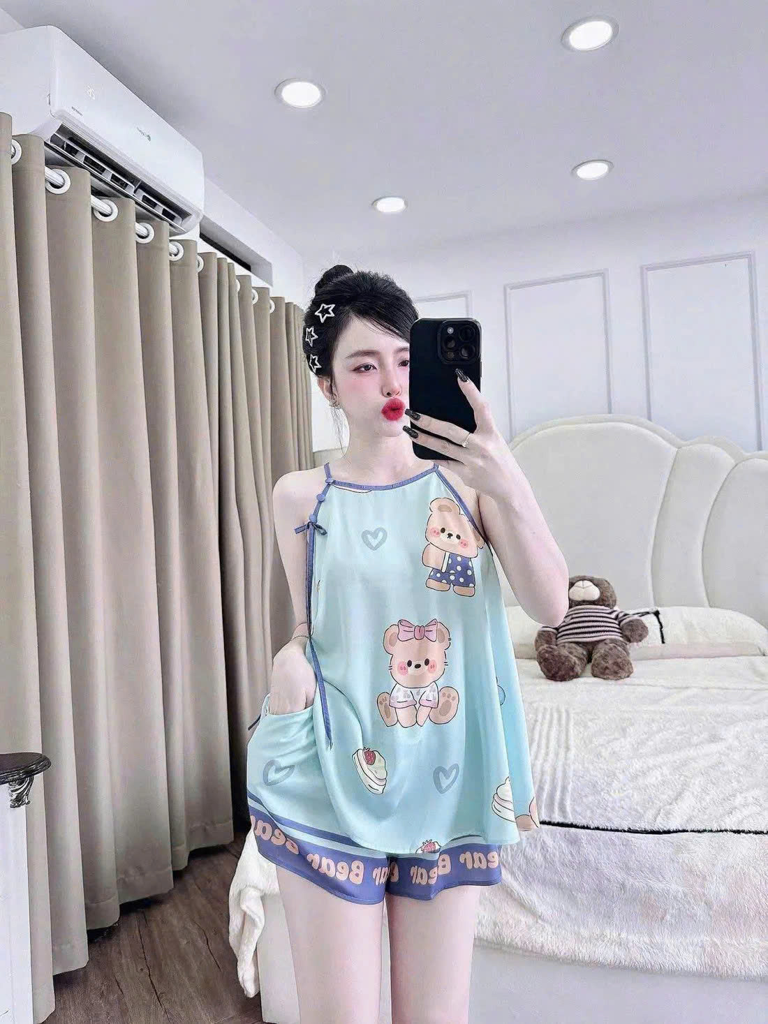 Mới về đồ ngủ chất lụa latin xịn xò quen thuộc mặc cực thích