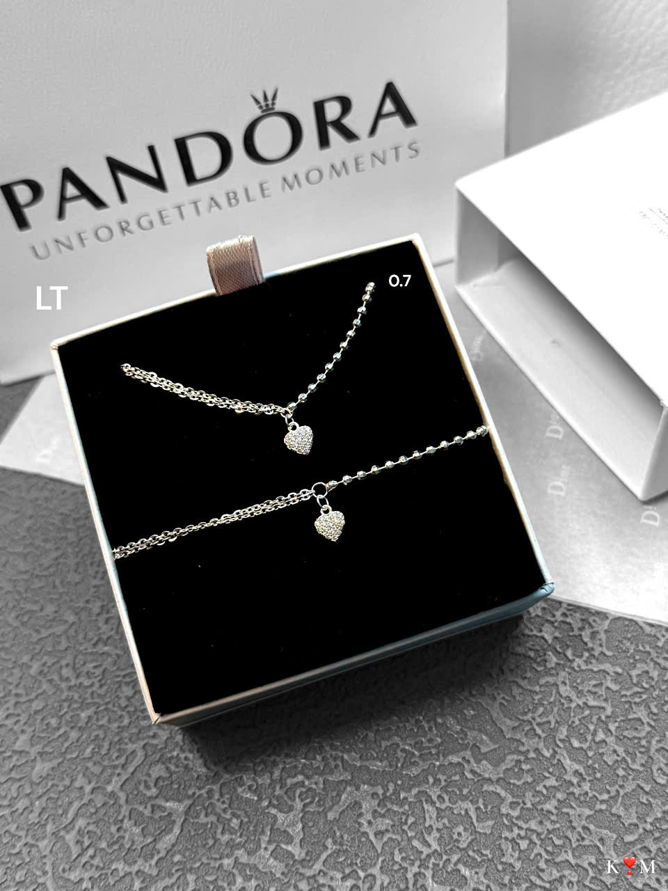 Lắc tay bạc óng ánh sáng chói bling bling
