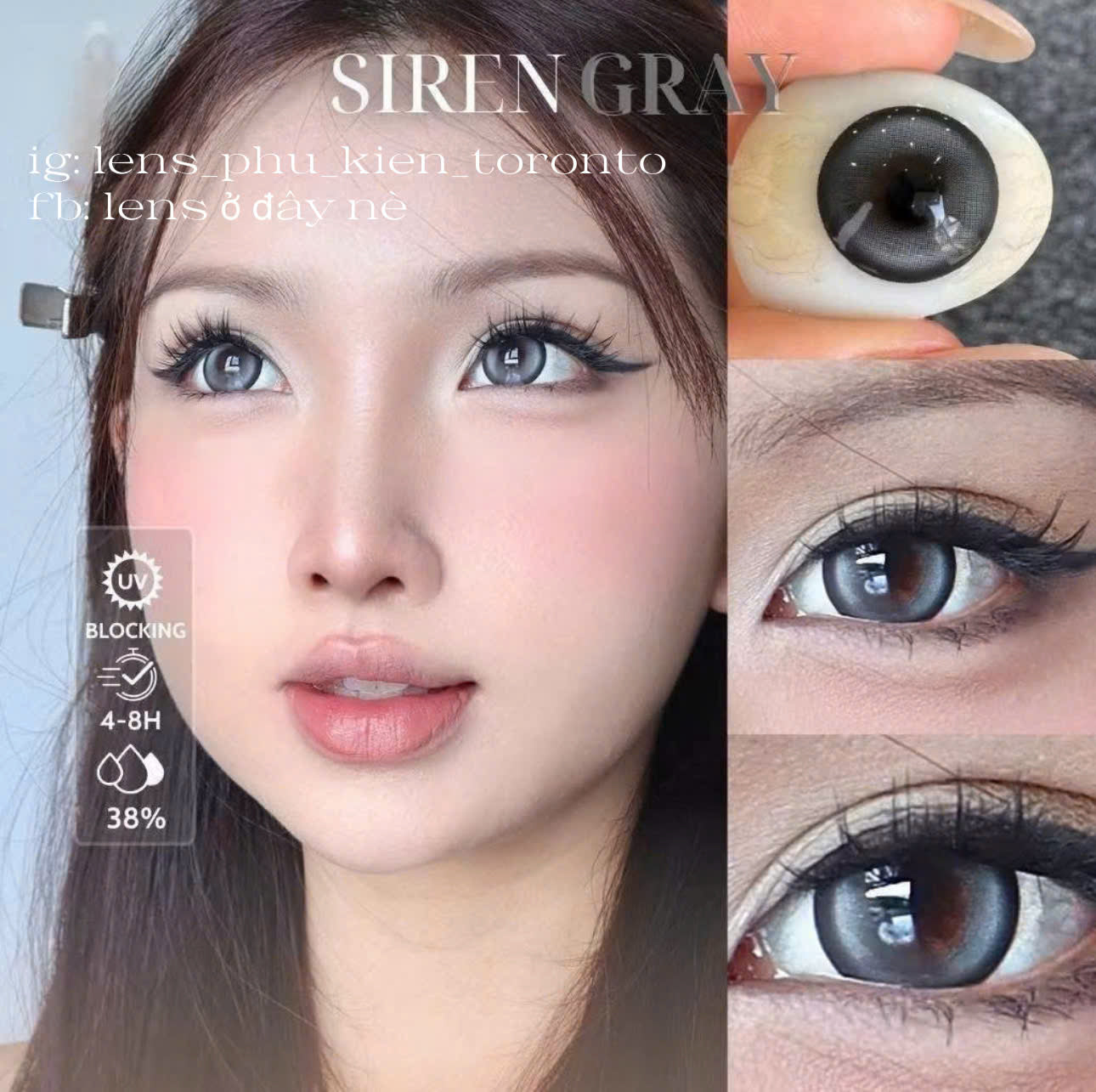 Contact lens - Siren Gray