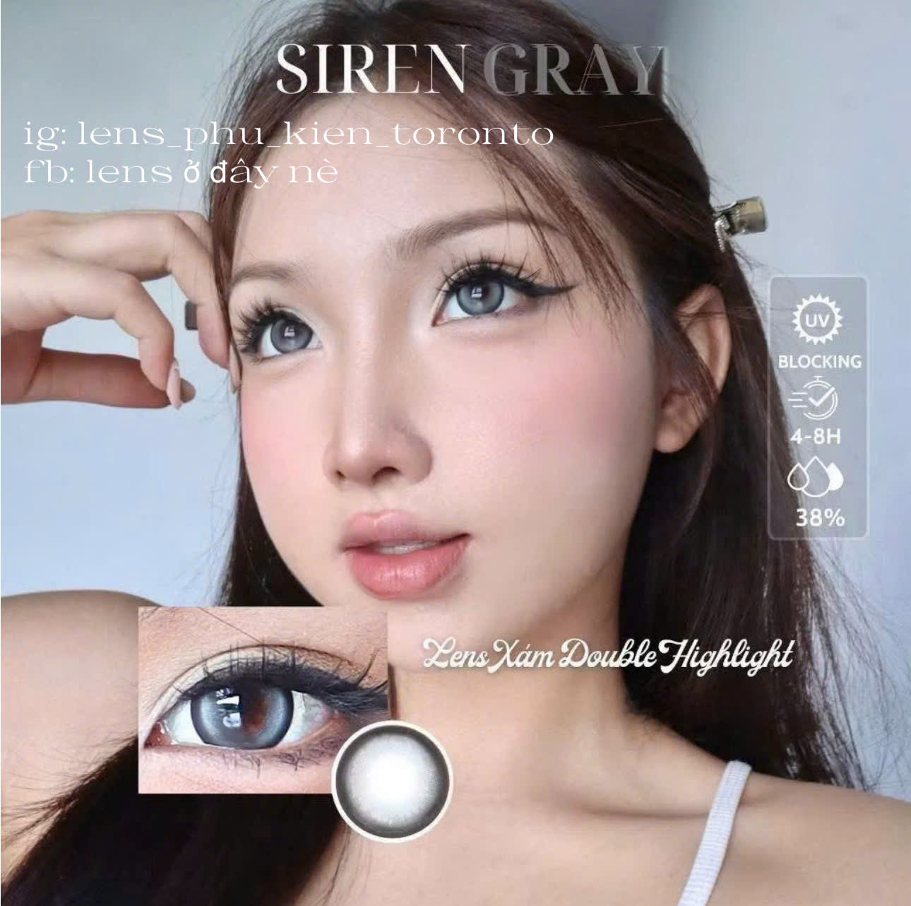 Contact lens - Siren Gray